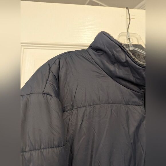 Free Country navy blue fleece lightweight puffer jacket full Plus Size 3X warm - Picture 3 of 8